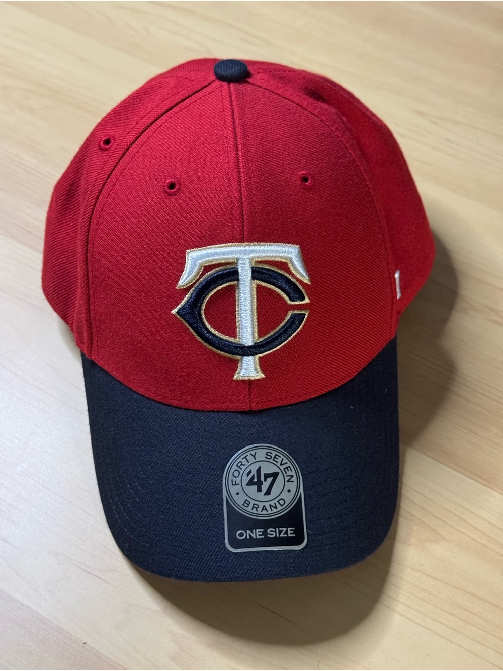 '47 Red and Navy Minnesota Twins Clean Up Cap - Picture 8 of 8